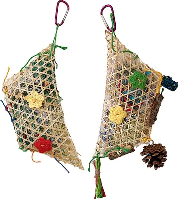 Produktbild von 2 Packungen Spielzeug Zum Zerkleinern Von Vögeln, Kauspielzeug Für Sittiche, Vogelkäfig-Spielzeug Zum Aufhängen Aus Geschreddertem Papier