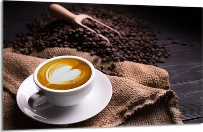 Produktbild von Herdabdeckplatte 80x52cm 1-teilig Glaskeramikkochfeld-Abdeckung Spritzschutz, Kaffee Tasse