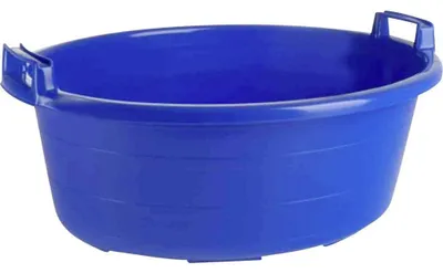 Obrázok produktu pre Oválná vanička, 75 cm, objem 60 litrov, modrá, s vysokými madlami