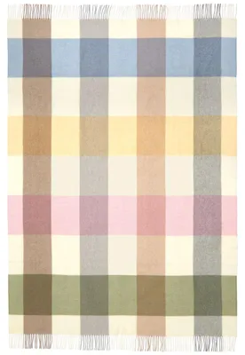 Produktbild von Eagle Products Decke DUBLIN, 130x200 cm, weiß, khaki, rosa