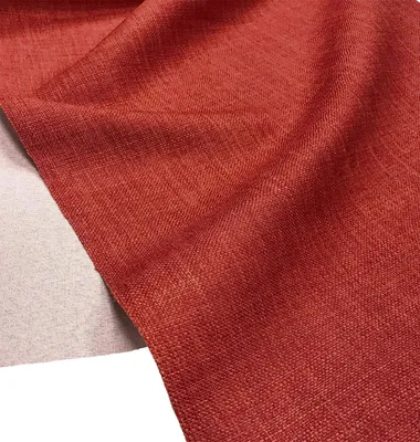Immagine prodotto di Tessuto simile al cotone per tende - Tinta unita, rosso scuro - 5 metri