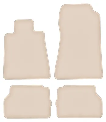 Immagine prodotto di Tappetini in moquette per Mercedes C140 / W140 1992-1999 (coupé) – set 4 pezzi, beige, su misura – Wielganizator FORTUNA