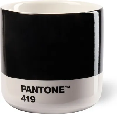 Produktbild von PANTONE Porzellan Macchiato Thermobecher, Black 419 C