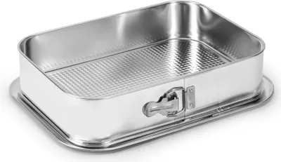 Produktbild von Springform RECHTECKIG Backform Kuchenform Tortenform MIT HEBEBODEN 34x24 cm NEU