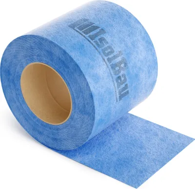 Produktbild von Isolbau Dichtband P3 Blau - 20 m Abdichtband Wasserdichtes Dichtungsband für Sanitär, Dusche, Bad und Fliesen, Balkon und Terrasse, Abdichtung für Innen- & Außenbereich Isolierung - 120 mm