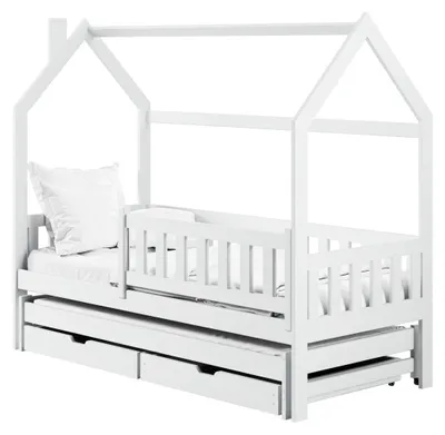 Imagen del producto de Cama doble de madera MIKE 80x200