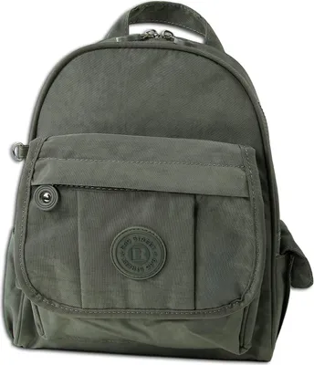 Produktbild von Bag Street Rucksack Crinkle Nylon grau trendiger Damen Cityrucksack ORJ201K