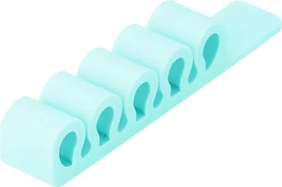 Zdjęcie produktu dla Turkusowy silikonowy organizator kabli – biuro KP36463
