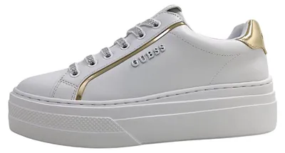 Immagine prodotto di Guess, scarpe da donna, modello Ameria, scarpe stringate, sportive, colore bianco, adatte al tempo libero