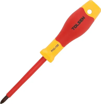 Produktbild von VDE-isolierter Kreuzschlitzschraubendreher PH2 x 100 mm - Maxami