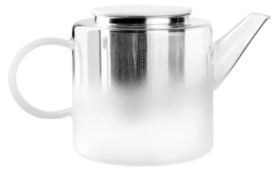 Produktbild von Teekanne aus Opalglas mit weißem Deckel 1,5 l