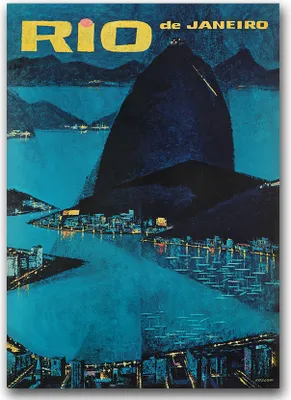 Produktbild von Poster - Canvas - Leinwand - 59,4 cm x 84,1 cm - Fotoposter - Leinwandkunst - Rio de Janeiro, Brasilien