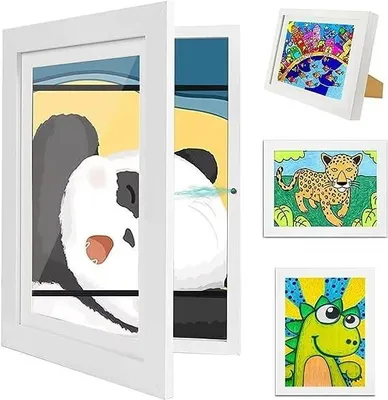 Productafbeelding van Omgoods - Kinderkunstlijst A4 - In te vullen en Op te Hangen