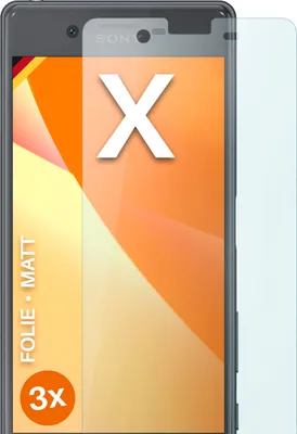 Produktbild von moex® 3x Schutzfolie kompatibel mit Sony Xperia X - Displayschutzfolie Anti Reflex Folie, Matt
