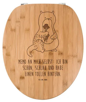 Produktbild von Mr. & Mrs. Panda Klobrille Otter Blumenstrauß - Transparent - Geschenk, Süß, Klodeckel, WC Brille, Positiv, Achtsamkeit, WC-Brille, Seeotter, Sitz, Selbstvertrauen