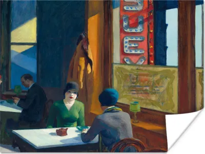 Produktbild von MuchoWow® Poster Chop Suey - Edward Hopper 120x90 cm - Wandbild