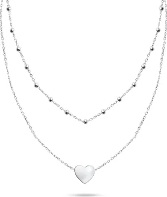 Produktbild von Original double silver necklace NCL63W