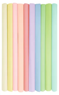 Produktbild von Krepppapier 10 Rollen 50x200cm 28g/m² Pastellfarben DIY Deko Interdruk