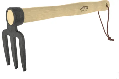 Produktbild von Siena Garden premium Häckchen geschmiedet 3 Zinken Handgriff Esche100%