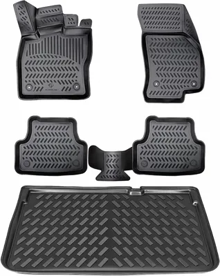 Produktbild von Elmasline Gummimatten & Kofferraumwanne Set für OPEL Meriva B 2010-2017