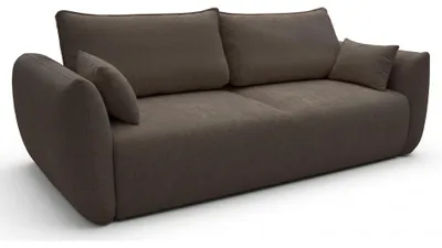 Image de Selsey Zordo – Canapé-lit 3 places en chenille avec coffre de rangement, marron