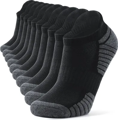 Produktbild von 5x Premium uni Kurzsocken, Baumwolle, Gr. 37-46, A0573, Schwarz, M/L