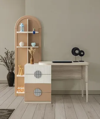 Produktbild von Schreibtisch Elegant Schubladen Stilvolles Design Funktionales Arbeiten Büro