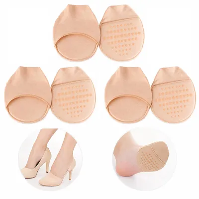 Produktbild von Ballensocken Damen mit Polsterung, Zehensocken Liner, Unsichtbare Halbsohlen mit Schwammkissen für Komfort & Druckentlastung