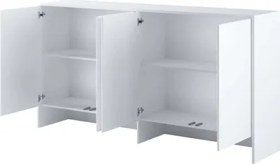 Produktbild von Furniture24 Aufsatz Bed Concept Lenart BC11, Schrank für Schrankbetten, 4 Türen Weß matt