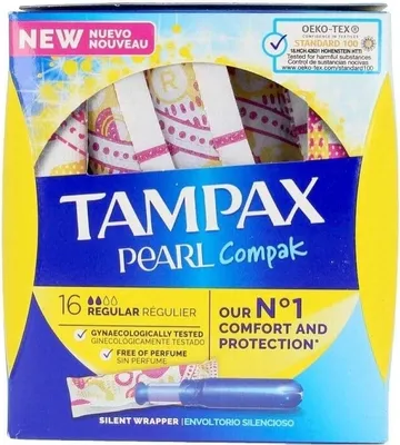 Obrázek produktu pro Tampax Pearl Compak Regular 2 x 16 Tampons