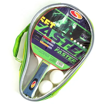 Imagen del producto de Set de 2 raquetas + 2 pelotas, modelo SMJ FASTER SET