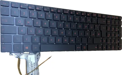 Zdjęcie produktu dla Klawiatura GERMAN Klawiatura z podświetleniem kompatybilna z ASUS N751JK-T4199H