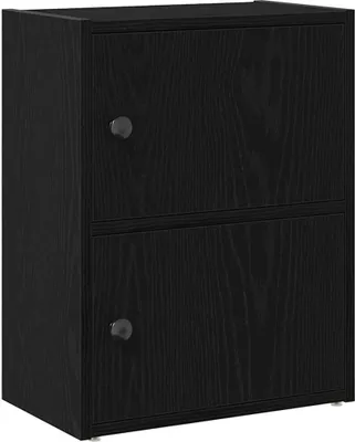 Image de vidaXL Bibliothèque noire imitation chêne 40x24x52 cm Bois composite