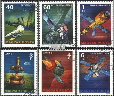 Produktbild von Briefmarken Ungarn 1977 Mi 3214A-3219A (kompl.Ausg.) postfrisch Raumforschung