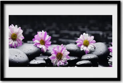 Produktbild von Bild 60x40 MDF-Rahmen Wandkunst Blume Orchidee Pflanze