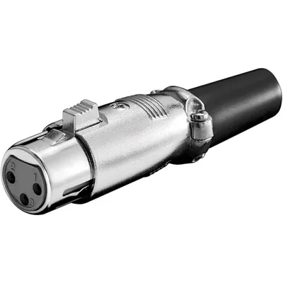 Produktbild von Goobay Mikrofonkupplung, XLR-Buchse (3-Pin) - mit Verriegelung und geschraubter Zugentlastung
