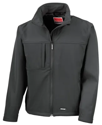 Image de Veste softshell pour homme Result / veste multifonctionnelle, 3 couches, imperméable, respirante FK571 (4XL) (noir)