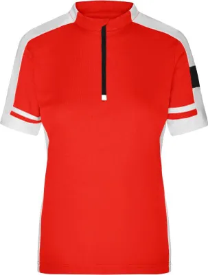 Produktbild von Ladies' Bike-T Half Zip Sportives Bike-Shirt red, Gr. XXL