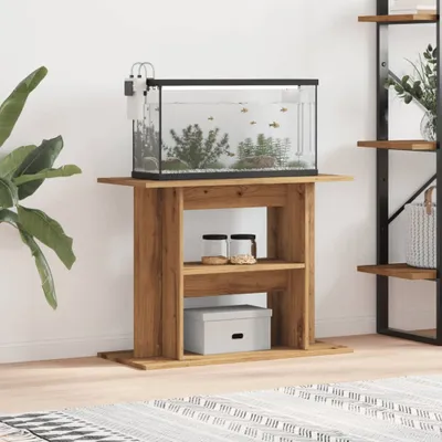 Produktbild von Möbel Aquariumständer Artisan Oak 80x35x60 cm Holzwerkstoff - Sonstiges Aquarienzubehör &19564