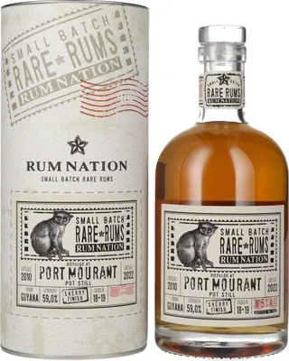 Produktbild von Rum Nation Rare Rums PORT MOURANT 2010/2022 59% Vol. 0,7l in Geschenkbox