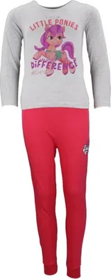 Produktbild von My Little Pony Sunny Starsscout Kinder Schlafanzug Pyjama lang – Grau / 104