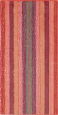 Produktbild von Cawö Handtuch Unique Streifen" orange 50x100 cm"