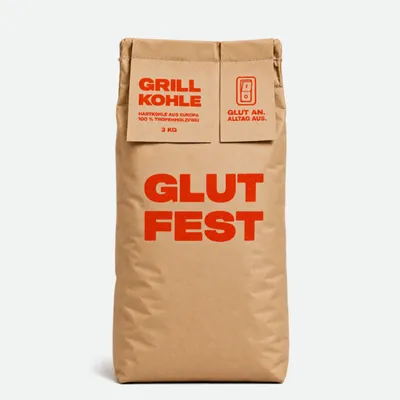 Produktbild von Gulfest Braun Säcke Grillkohle 3 kg - 20-80 mm | 100 % Buche & Eiche Kohle - zum entspannten Grillen von BBQ & Fleisch | C44-Zittau