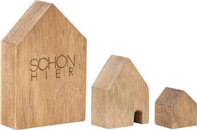 Produktbild von Räder Holzhäuser Set Schön hier 9,5x6,5x2,5cm, (größtes)