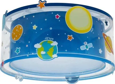 Image de Chambre d'enfant (garçon/fille) - Lampe de table bleue - Éclairage pour enfants - Pièce unique