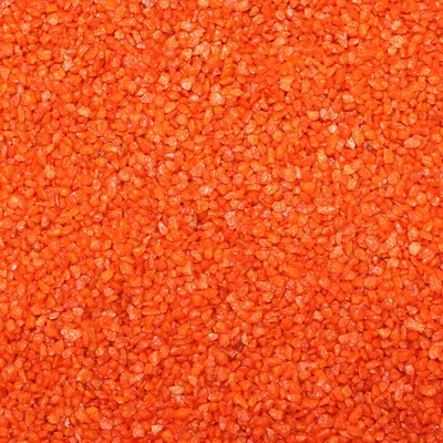 Produktbild von 1 kg Dekogranulat in vielen Farben | Farbgranulat 2–3 mm, Farbe:orange