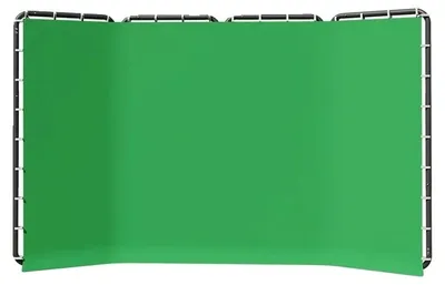 Immagine prodotto di Sfondo fotografico, materiale mussola, arredamento semplice, 240x400cm verde