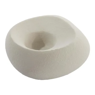 Produktbild von Windlicht 16 x 9 cm Creme Keramik oval