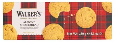Zdjęcie produktu dla Walkers Pure Butter Almond Shortbread Szkockie herbatniki maślane 150g