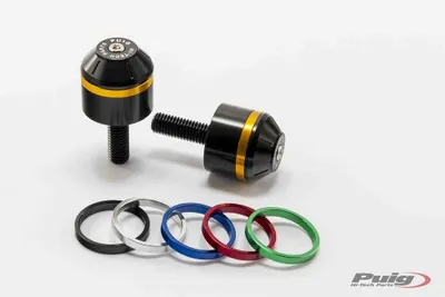 Produktbild von PUIG 8022N Kurze Lenkerendgewichte mit Ring passend fuer BMW R1200R Schwarz